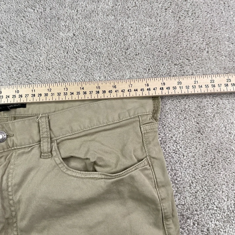 Banana Republic Pants Mens 36x32 Tan Slim 5 Pocket Stretch Twill Chino Khaki